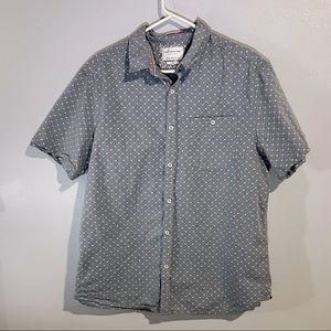 Denim & Flower Slim fit button up shirt gray/ blue XL